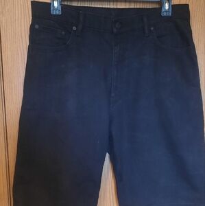 Levi's 569 Mens Black Jean Shorts Size 36
